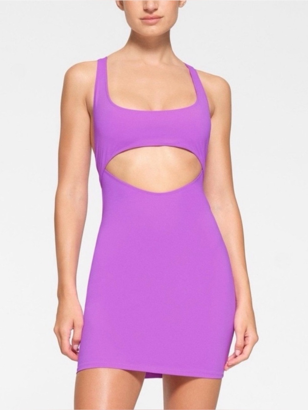 SKIMS violet swim recycle cut out dress - RARE